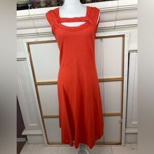 Crochet bodice & neckline cotton Barcelona designer dress (42)